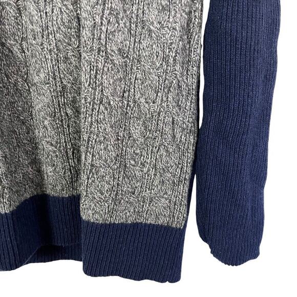 Banana Republic Italian Yarn Merino Wool Blend Cable Knit Mens Sweater sz L - Picture 7 of 16